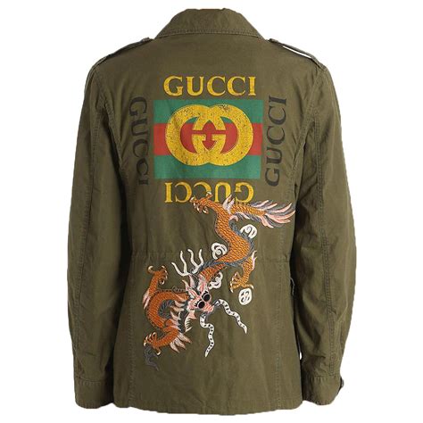 gucci washed cotton jacket|custom made Gucci jacket.